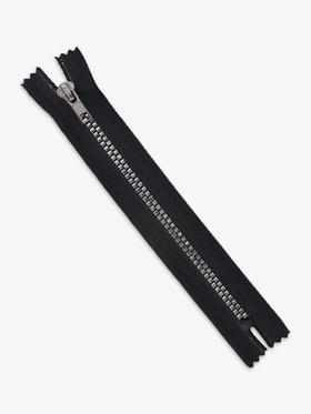 Молния «Трактор», №5, неразъёмная, декоративное звено «Квадрат», замок автомат, 18 см, чёрная (комплект 10 шт)