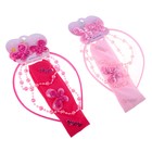 набор для волос"Нежность" (повязка,ободок,бусы,2 рез) бабочка - Фото 2