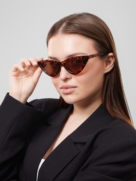 Очки солнцезащитные женские «OneSun. Леопардовый принт», uv 400, линза 4.2×7 см, коричневый 5130303