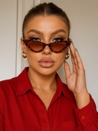 Очки солнцезащитные женские «OneSun. Леопардовый принт», uv 400, линза 4.2×7 см, коричневый - Фото 7