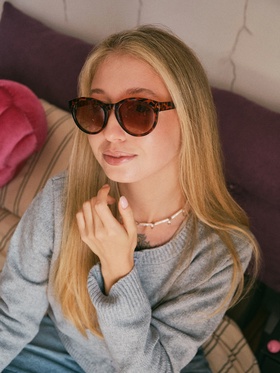 Очки солнцезащитные женские «OneSun. Леопардовый принт», uv 400, линза 5.2×6 см, коричневый  (артикул 5136576)  большой выбор товаров оптом и в розницу по низким ценам с доставкой