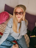 Очки солнцезащитные женские «OneSun. Леопардовый принт», uv 400, линза 5.2×6 см, коричневый  (артикул 5136576)  большой выбор товаров оптом и в розницу по низким ценам с доставкой