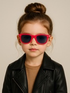 Очки солнцезащитные детские OneSun, uv 400, пружина, 12.7×2.6×4 см, линза 4×5.4 см - фото 63049276