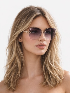 Очки солнцезащитные женские OneSun, uv 400, дужка 13 см, ширина 14.5 см, линза 6×5.5 см  (артикул 5136581)  большой выбор товаров оптом и в розницу по низким ценам с доставкой