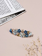 Заколка - автомат для волос «Вальс цветов», жемчуг, 9 см - фото 53798287