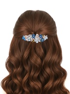 Заколка - автомат для волос «Вальс цветов», жемчуг, 9 см 5181144