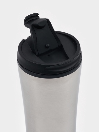 Термокружка Мастер К For you, 450 мл, 8×19 см сохраняет тепло 2 ч, нержавеющая сталь, серебристая