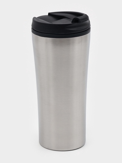 Термокружка Мастер К For you, 450 мл, 8×19 см сохраняет тепло 2 ч, нержавеющая сталь, серебристая