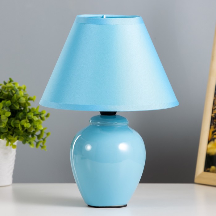 Лампа настольная "Азалия", 220V, синяя RISALUX - фото 1906772316
