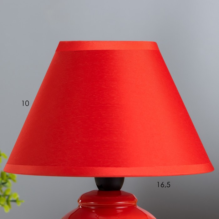 Лампа настольная "Азалия", 220V, красная RISALUX - фото 1906772323
