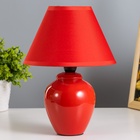Лампа настольная RISALUX «Азалия», 220 В, красная - Фото 3