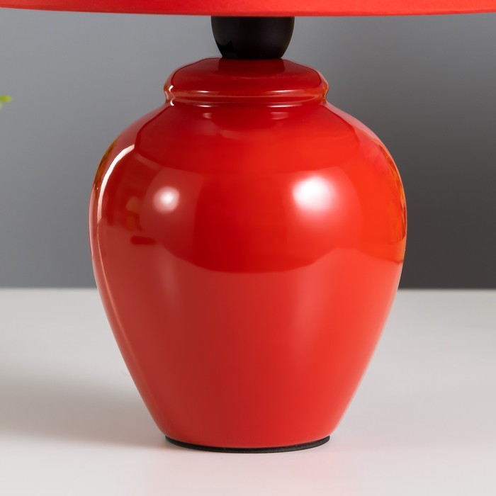 Лампа настольная "Азалия", 220V, красная RISALUX - фото 1906772324