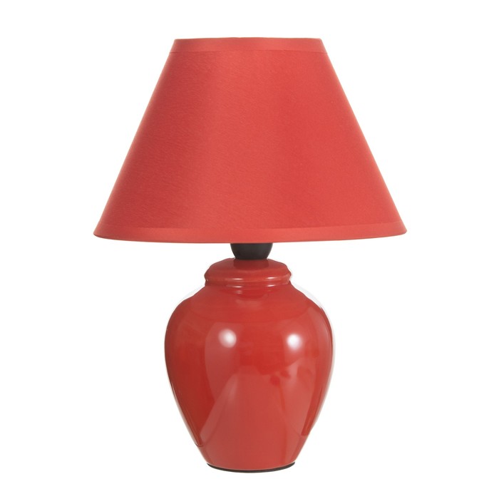 Лампа настольная "Азалия", 220V, красная RISALUX - фото 1906772326