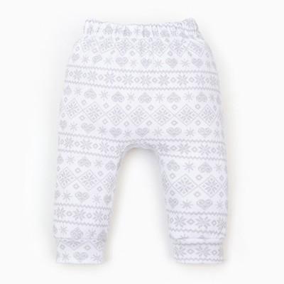 Ползунки-штанишки Крошка Я «Олень», рост 68-74 см, белые