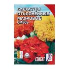 Семена цветов Бархатцы отклоненные, махровая смесь, 0.3 г - Фото 1
