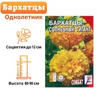 Семена цветов Бархатцы «Солнечный гигант», крупноцветковые, 0.3 г - Фото 1