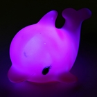 Ночник "Дельфиненок розовый", 9х6 см, пластик - Фото 2