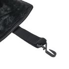 Накидка на переднее сиденье, натуральная шерсть, короткий ворс, черный - Фото 3