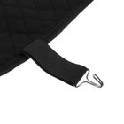 Накидка на переднее сиденье, натуральная шерсть, короткий ворс, черный - фото 8549378