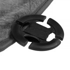 Накидка на переднее сиденье, натуральная шерсть, короткий ворс, серый - Фото 4