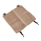 Накидка на переднее сиденье, натуральная шерсть, короткий ворс, бежевый - Фото 2