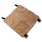 Накидка на переднее сиденье, натуральная шерсть, короткий ворс, бежевый - Фото 5