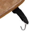 Накидка на переднее сиденье, натуральная шерсть, короткий ворс, бежевый - Фото 6