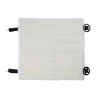 Накидка на переднее сиденье, натуральная шерсть, короткий ворс, белый - Фото 18