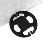 Накидка на переднее сиденье, натуральная шерсть, короткий ворс, белый - Фото 7