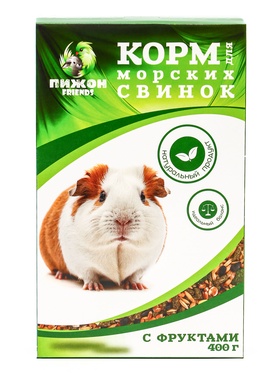 Корм "Пижон" для морских свинок, с фруктами, 400 г (комплект 3 шт)