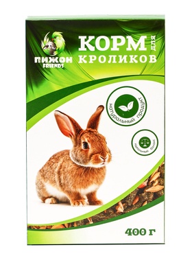 Корм "Пижон" для кроликов, 400 г (комплект 3 шт)