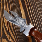 Нож-вилка (шампур) для шашлыка узбекский с гравировкой - Фото 2