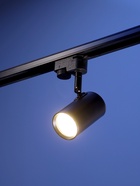 Трековый светильник, под лампу Gu5.3, цилиндрический, чёрный - Фото 5