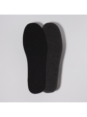 Стельки для обуви, универсальные, р-р RU до 44 (р-р Пр-ля до 46), 28 см, пара, чёрные (комплект 2 шт)