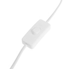 Патрон на гибкой ножке под лампу, E27, 30 см, с выключателем, 220 В, белый - Фото 3