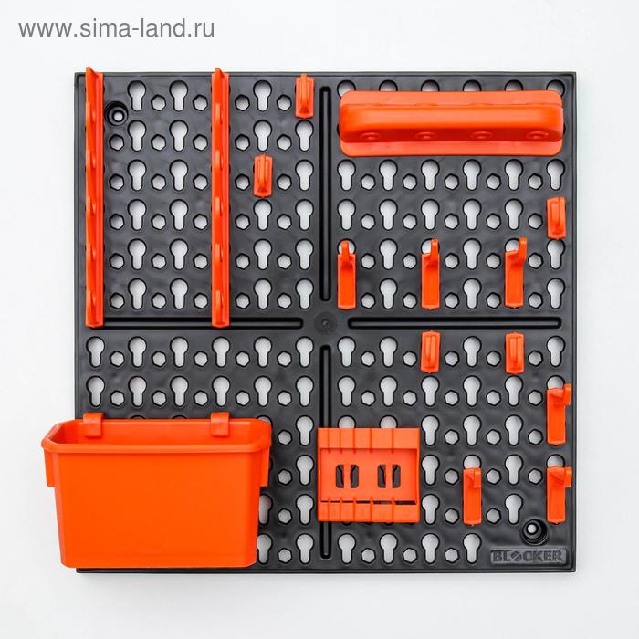 Панель инструментальная с наполнением 32,6х10х32,6 см "Blocker Expert", цвет черный-оранжевы - Фото 1