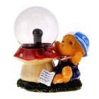 Плазменный шар "Мишка в кепке", 22 см - Фото 3