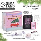 Зарядное устройство, попсокет, наушники, флешка и штекер «Новый год: Happy meow box», набор - Фото 1