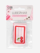 Нашивка именная «Вишенки», 5.5×3.2 см, 10 шт., красная - Фото 7