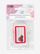 Нашивка именная «Машинка», 5.5×3.2 см, 10 шт., красная - Фото 6