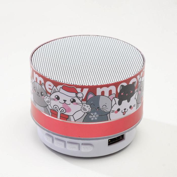 Портативная колонка «Котята», Bluetooth, USB, 6,9 х 6,9 х 5,2 - фото 51319804