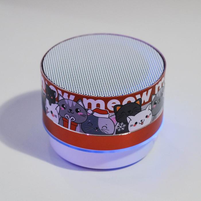 Портативная колонка «Котята», Bluetooth, USB, 6,9 х 6,9 х 5,2 - фото 51640228