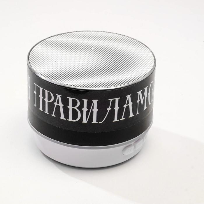 Новогодняя портативная колонка «Моя музыка - мои правила», Bluetooth, USB, 6,9 х 6,9 х 5,2 - фото 51319811