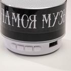 Колонка портативная новогодняя «Моя музыка - мои правила», Bluetooth, USB, 6.9×6.9×5.2 см - Фото 6