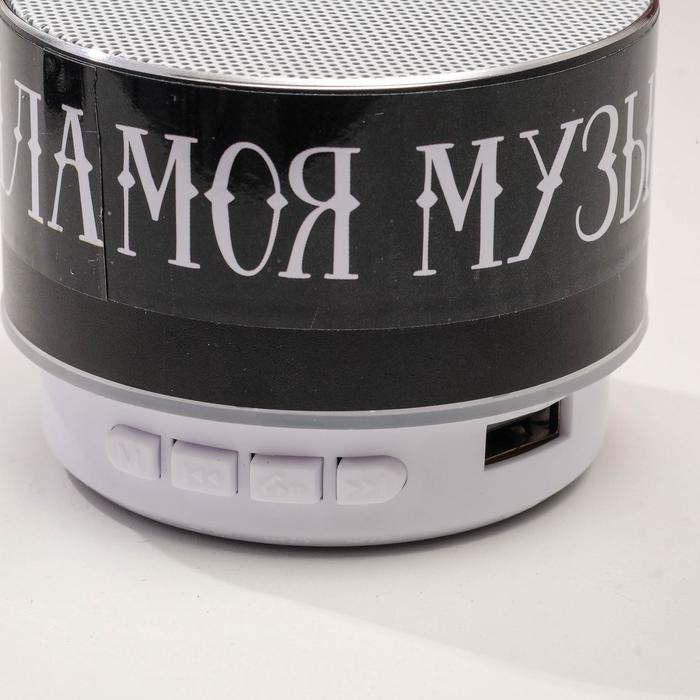 Новогодняя портативная колонка «Моя музыка - мои правила», Bluetooth, USB, 6,9 х 6,9 х 5,2 - фото 51319813