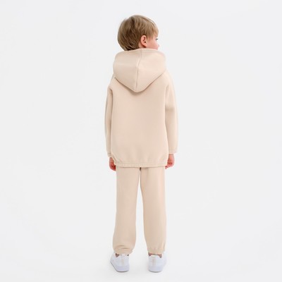Худи детское MINAKU: Basic Line KIDS, бежевое, рост 110 см