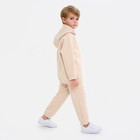 Худи детское MINAKU: Basic Line KIDS, бежевое, рост 110 см - Фото 4
