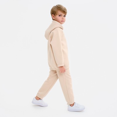 Худи детское MINAKU: Basic Line KIDS, бежевое, рост 110 см