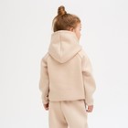 Худи детское MINAKU: Basic Line KIDS, бежевое, рост 110 см - Фото 3