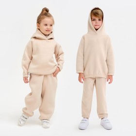 Худи детское MINAKU: Basic Line KIDS цвет бежевый, рост 116 5249147